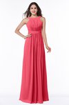 ColsBM Alicia Guava Glamorous A-line Thick Straps Sleeveless Chiffon Sash Plus Size Bridesmaid Dresses