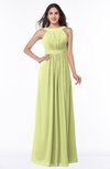 ColsBM Alicia Lime Green Glamorous A-line Thick Straps Sleeveless Chiffon Sash Plus Size Bridesmaid Dresses