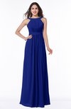 ColsBM Alicia Nautical Blue Glamorous A-line Thick Straps Sleeveless Chiffon Sash Plus Size Bridesmaid Dresses