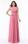 ColsBM Alicia Watermelon Glamorous A-line Thick Straps Sleeveless Chiffon Sash Plus Size Bridesmaid Dresses
