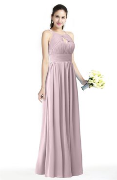 ColsBM Cherish Pale Lilac Traditional A-line Jewel Sleeveless Zipper Sash Bridesmaid Dresses