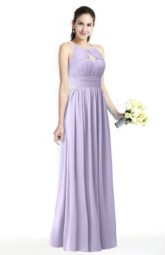 ColsBM Cherish Pastel Lilac Traditional A-line Jewel Sleeveless Zipper Sash Bridesmaid Dresses