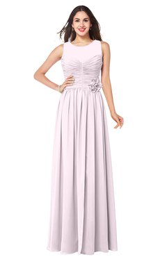 ColsBM Carla Blush Romantic Jewel Zipper Chiffon Pleated Plus Size Bridesmaid Dresses