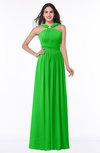 ColsBM Marie Jasmine Green Plain A-line Jewel Sleeveless Chiffon Bridesmaid Dresses