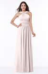 ColsBM Marie Light Pink Plain A-line Jewel Sleeveless Chiffon Bridesmaid Dresses