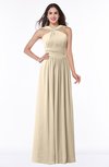 ColsBM Marie Novelle Peach Plain A-line Jewel Sleeveless Chiffon Bridesmaid Dresses