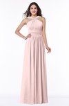 ColsBM Marie Pastel Pink Plain A-line Jewel Sleeveless Chiffon Bridesmaid Dresses
