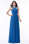 ColsBM Marie Royal Blue Plain A-line Jewel Sleeveless Chiffon Bridesmaid Dresses