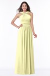 ColsBM Marie Wax Yellow Plain A-line Jewel Sleeveless Chiffon Bridesmaid Dresses