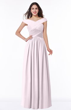 ColsBM Wendy Blush Classic A-line Off-the-Shoulder Sleeveless Zip up Floor Length Plus Size Bridesmaid Dresses