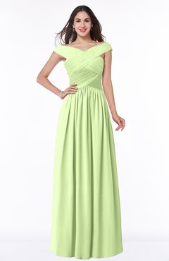 ColsBM Wendy Butterfly Classic A-line Off-the-Shoulder Sleeveless Zip up Floor Length Plus Size Bridesmaid Dresses