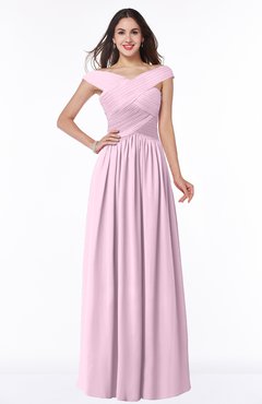ColsBM Wendy Fairy Tale Classic A-line Off-the-Shoulder Sleeveless Zip up Floor Length Plus Size Bridesmaid Dresses