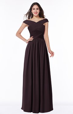ColsBM Wendy Italian Plum Classic A-line Off-the-Shoulder Sleeveless Zip up Floor Length Plus Size Bridesmaid Dresses