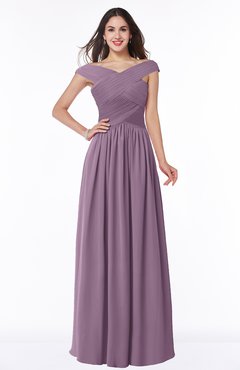 ColsBM Wendy Mauve Classic A-line Off-the-Shoulder Sleeveless Zip up Floor Length Plus Size Bridesmaid Dresses