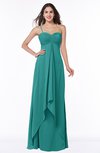 ColsBM Azalea Emerald Green Sexy A-line Spaghetti Zipper Pleated Plus Size Bridesmaid Dresses