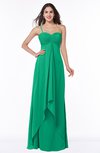 ColsBM Azalea Sea Green Sexy A-line Spaghetti Zipper Pleated Plus Size Bridesmaid Dresses