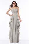 ColsBM Wren Ashes Of Roses Informal Sleeveless Half Backless Chiffon Floor Length Plus Size Bridesmaid Dresses