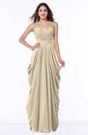 ColsBM Wren Champagne Informal Sleeveless Half Backless Chiffon Floor Length Plus Size Bridesmaid Dresses