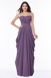 ColsBM Wren Chinese Violet Informal Sleeveless Half Backless Chiffon Floor Length Plus Size Bridesmaid Dresses