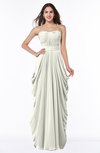 ColsBM Wren Cream Informal Sleeveless Half Backless Chiffon Floor Length Plus Size Bridesmaid Dresses