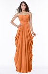 ColsBM Wren Mango Informal Sleeveless Half Backless Chiffon Floor Length Plus Size Bridesmaid Dresses