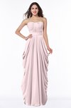 ColsBM Wren Petal Pink Informal Sleeveless Half Backless Chiffon Floor Length Plus Size Bridesmaid Dresses