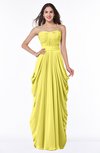 ColsBM Wren Yellow Iris Informal Sleeveless Half Backless Chiffon Floor Length Plus Size Bridesmaid Dresses