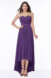 ColsBM Sierra Dark Purple Classic Trumpet Strapless Half Backless Chiffon Bridesmaid Dresses