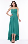 ColsBM Sierra Emerald Green Classic Trumpet Strapless Half Backless Chiffon Bridesmaid Dresses