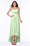 ColsBM Sierra Pale Green Classic Trumpet Strapless Half Backless Chiffon Bridesmaid Dresses