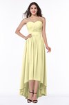 ColsBM Sierra Soft Yellow Classic Trumpet Strapless Half Backless Chiffon Bridesmaid Dresses