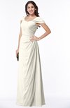 ColsBM Clare Whisper White Modest Sweetheart Short Sleeve Floor Length Pleated Plus Size Bridesmaid Dresses