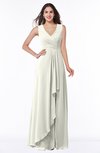 ColsBM Melody Ivory Glamorous A-line Sleeveless Zipper Chiffon Floor Length Plus Size Bridesmaid Dresses