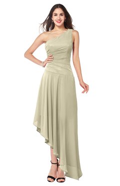 ColsBM Angela Putty Simple A-line One Shoulder Half Backless Ruching Plus Size Bridesmaid Dresses