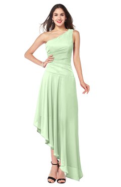 ColsBM Angela Seacrest Simple A-line One Shoulder Half Backless Ruching Plus Size Bridesmaid Dresses