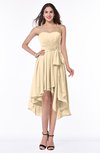 ColsBM Raina Apricot Gelato Plain A-line Sweetheart Sleeveless Zip up Chiffon Plus Size Bridesmaid Dresses