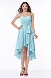 ColsBM Raina Aqua Plain A-line Sweetheart Sleeveless Zip up Chiffon Plus Size Bridesmaid Dresses