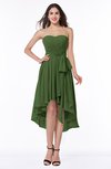 ColsBM Raina Garden Green Plain A-line Sweetheart Sleeveless Zip up Chiffon Plus Size Bridesmaid Dresses