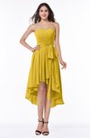 ColsBM Raina Lemon Curry Plain A-line Sweetheart Sleeveless Zip up Chiffon Plus Size Bridesmaid Dresses