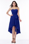 ColsBM Raina Nautical Blue Plain A-line Sweetheart Sleeveless Zip up Chiffon Plus Size Bridesmaid Dresses