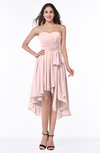ColsBM Raina Pastel Pink Plain A-line Sweetheart Sleeveless Zip up Chiffon Plus Size Bridesmaid Dresses