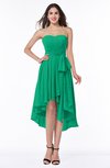 ColsBM Raina Pepper Green Plain A-line Sweetheart Sleeveless Zip up Chiffon Plus Size Bridesmaid Dresses