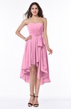 ColsBM Raina Pink Plain A-line Sweetheart Sleeveless Zip up Chiffon Plus Size Bridesmaid Dresses