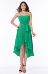 ColsBM Raina Sea Green Plain A-line Sweetheart Sleeveless Zip up Chiffon Plus Size Bridesmaid Dresses
