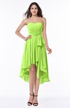 ColsBM Raina Sharp Green Plain A-line Sweetheart Sleeveless Zip up Chiffon Plus Size Bridesmaid Dresses