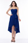 ColsBM Raina Sodalite Blue Plain A-line Sweetheart Sleeveless Zip up Chiffon Plus Size Bridesmaid Dresses