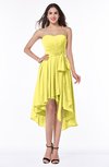 ColsBM Raina Yellow Iris Plain A-line Sweetheart Sleeveless Zip up Chiffon Plus Size Bridesmaid Dresses