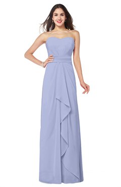 ColsBM Angelina Blue Heron Cute A-line Sleeveless Zip up Chiffon Sash Plus Size Bridesmaid Dresses