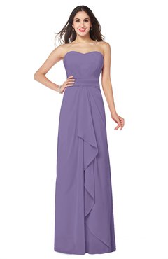 ColsBM Angelina Lilac Cute A-line Sleeveless Zip up Chiffon Sash Plus Size Bridesmaid Dresses