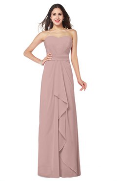 ColsBM Angelina Nectar Pink Cute A-line Sleeveless Zip up Chiffon Sash Plus Size Bridesmaid Dresses